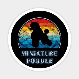 Miniature Poodle Vintage Design Dog Magnet